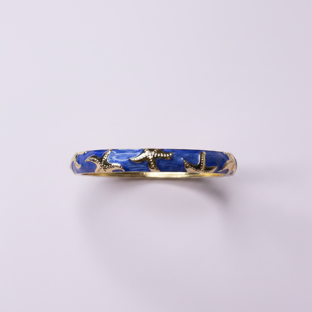 Jonc Étoiles Bleu Roi