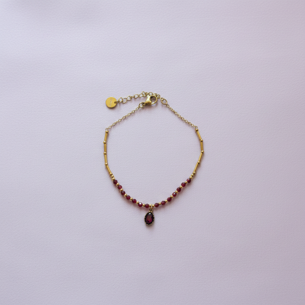Bracelet Grenat