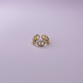 Bague Marine Pavés