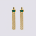 Boucles d'oreilles Emeraude